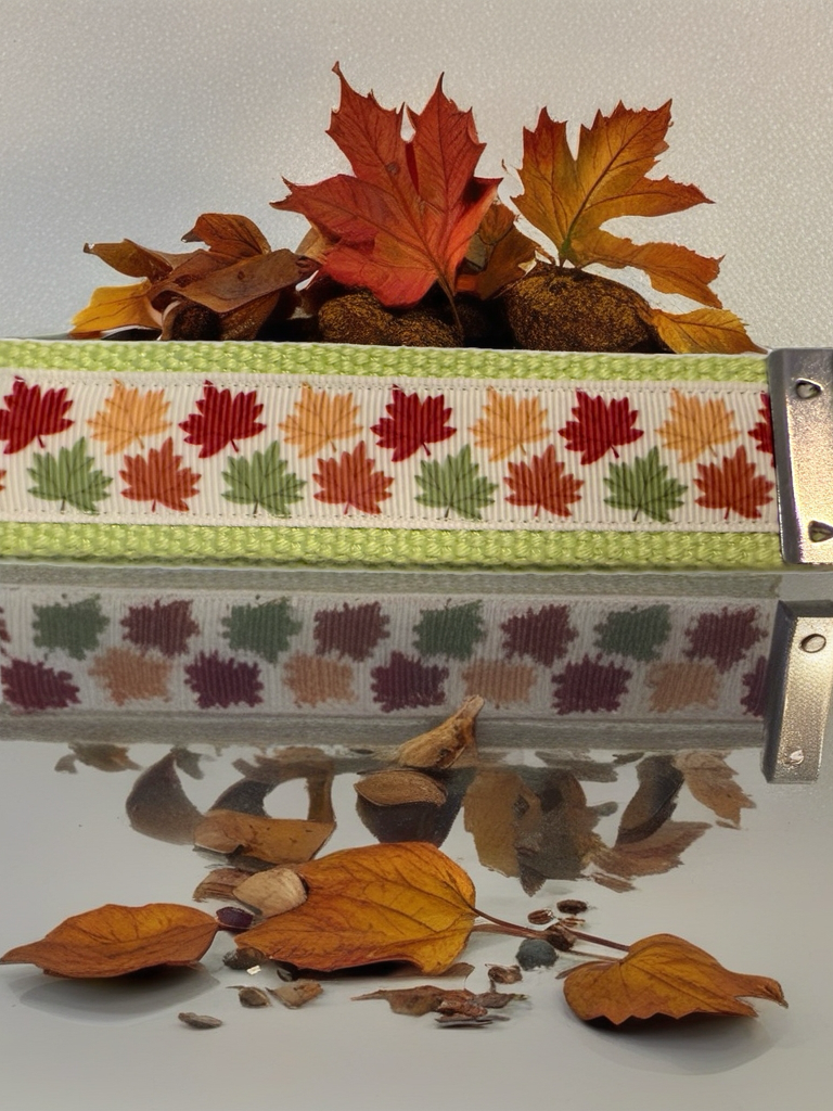 🍁 Autumn Leaves Wristlet Keychain – Handmade Fall & Thanksgiving Accessory