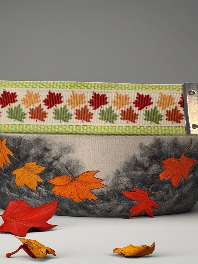 🍁 Autumn Leaves Wristlet Keychain – Handmade Fall & Thanksgiving Accessory