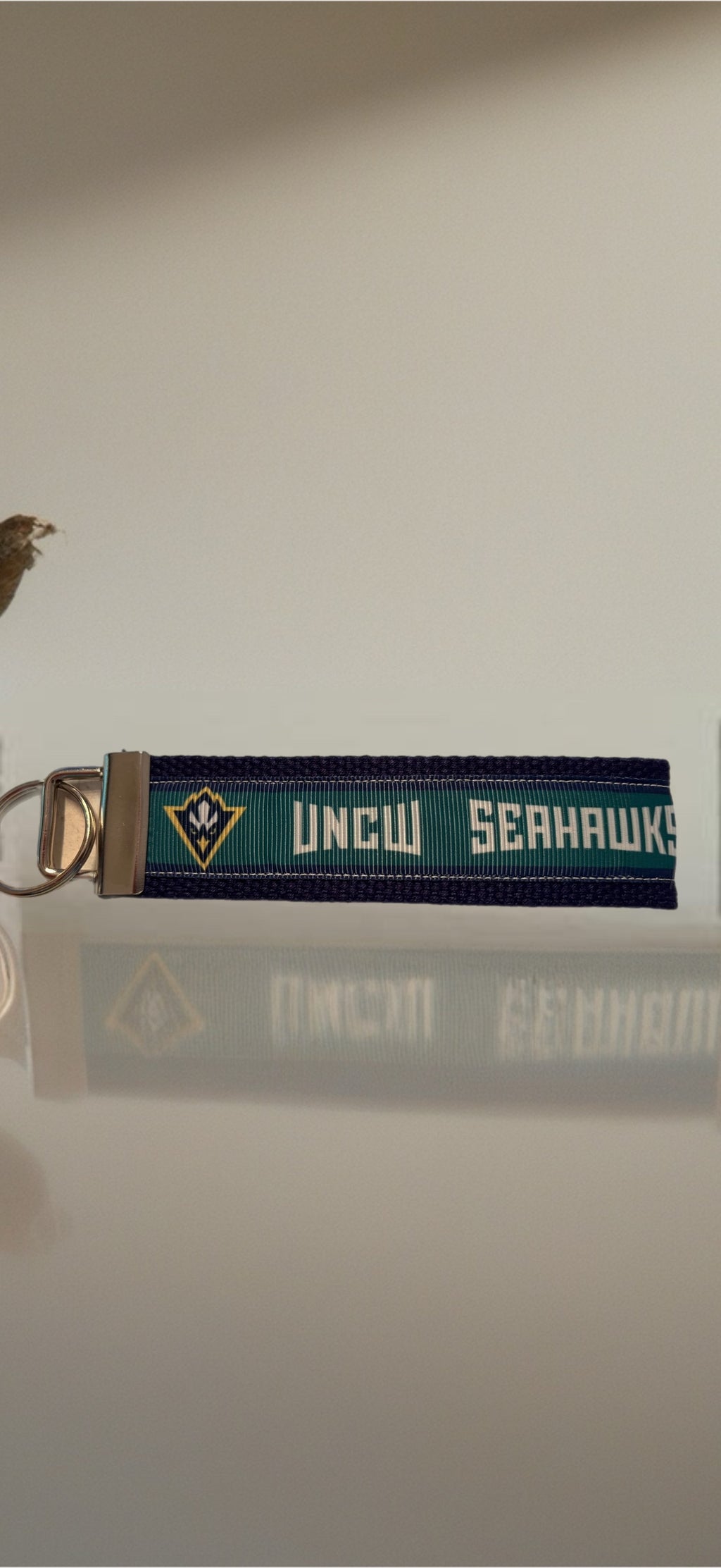 UNCW Seahawks Wristlet Keychain – Handmade Lanyard for Fans and Students