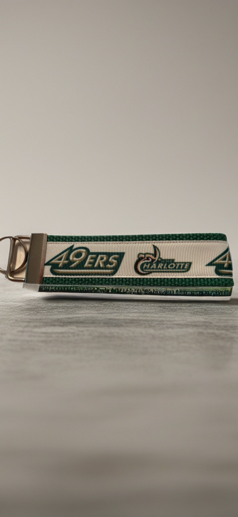 💚 UNC Charlotte 49ers Wristlet Keychain – Green & Gold Pride On the Go! 💚