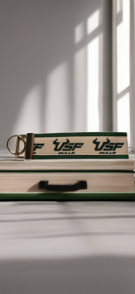 💚 USF Bulls Wristlet Keychain – University of South Florida Spirit in Your Hands! 💚