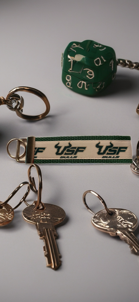 💚 USF Bulls Wristlet Keychain – University of South Florida Spirit in Your Hands! 💚