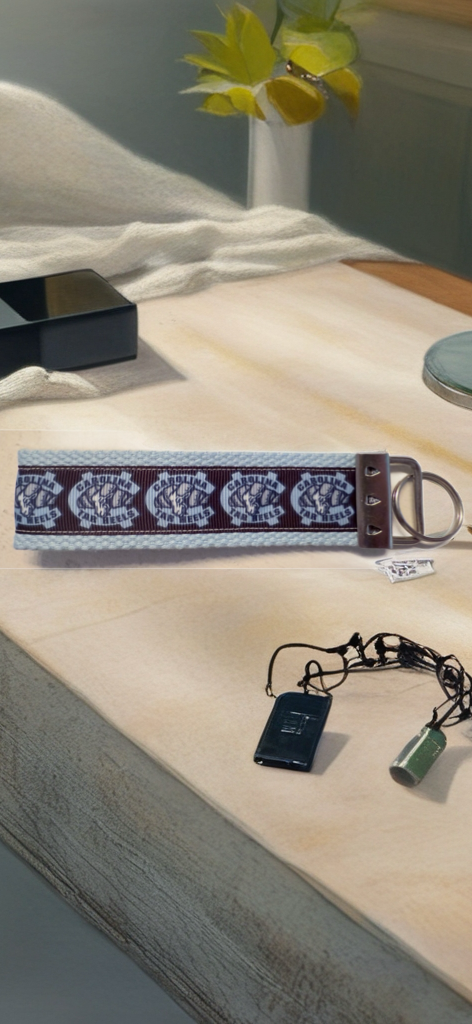 🏀 UNC Tar Heels Wristlet Keychain – Collegiate Style for Life on Campus! 💙