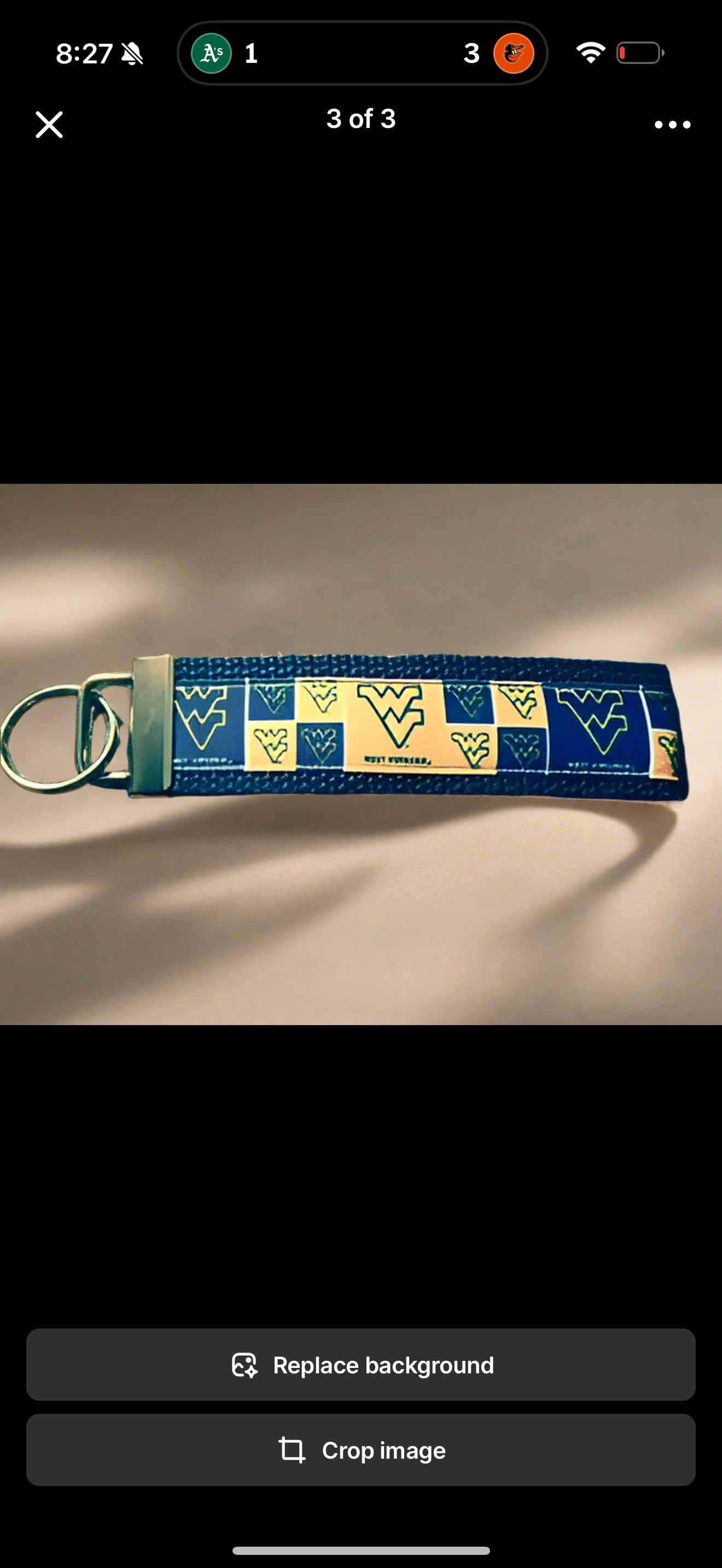 🏈 West Virginia University WVU Wristlet Keychain – Mountaineers Gift for Students, Alumni & Fans