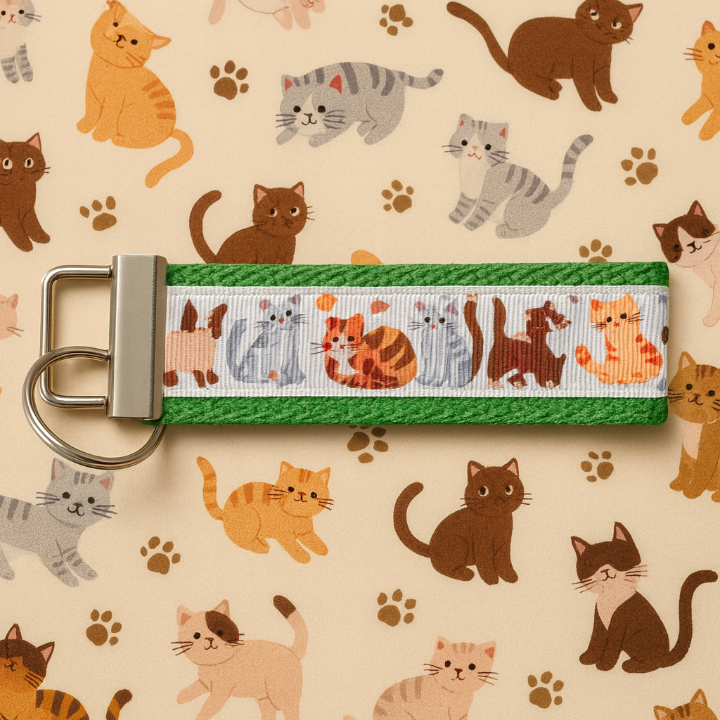 Playful Cats Keychain