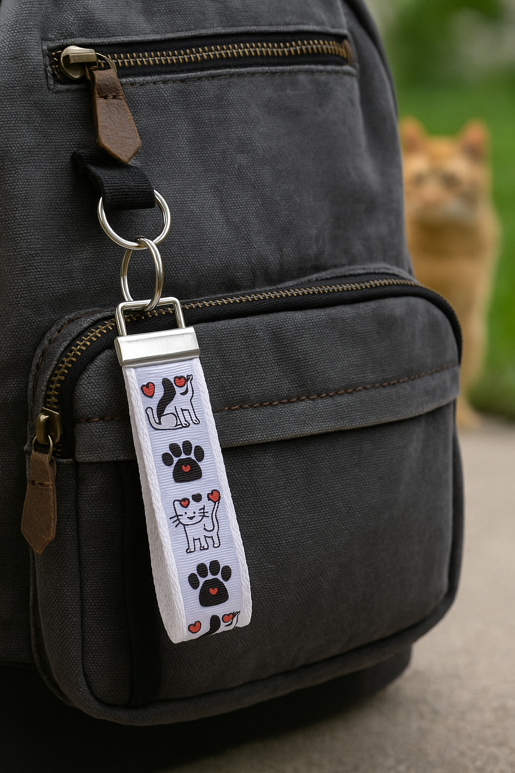 I Love My Cat Keychain