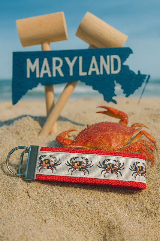 Maryland Crab Keychain Wristlet – Show Off Your State Pride!