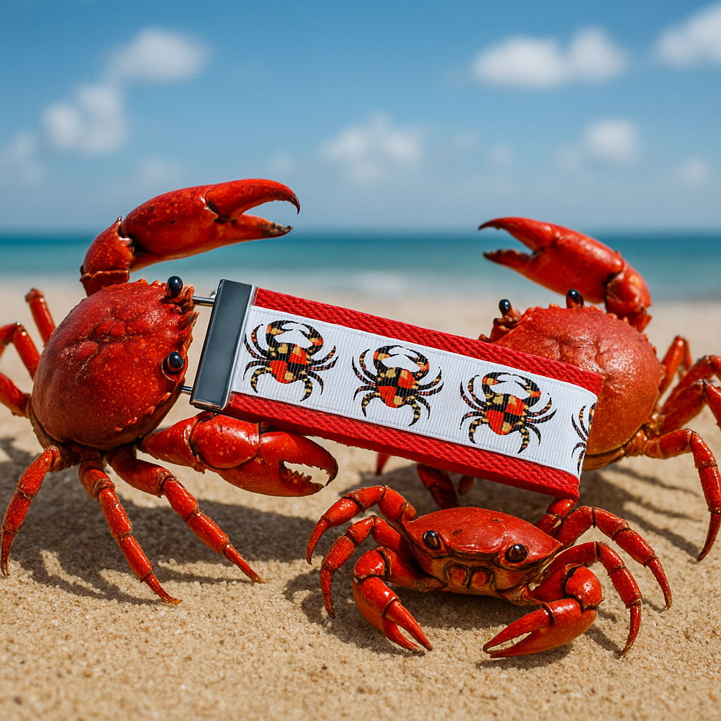 Maryland Crab Keychain Wristlet – Show Off Your State Pride!