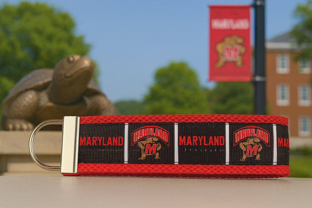 University of Maryland Testudo Wristlet Keychain – Terps Fan Gift