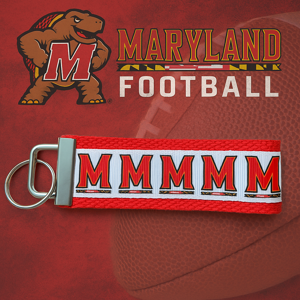University of Maryland Wristlet Keychain – Terps Fan Gift