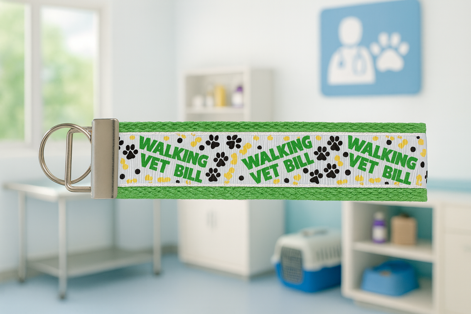 Walking Vet Bill Keychain Wristlet – Funny Veterinary & Pet Lover Gift
