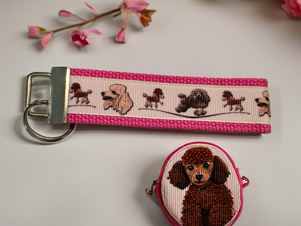 Poodle Lovers Keychain Wristlet – Durable & Stylish Accessory