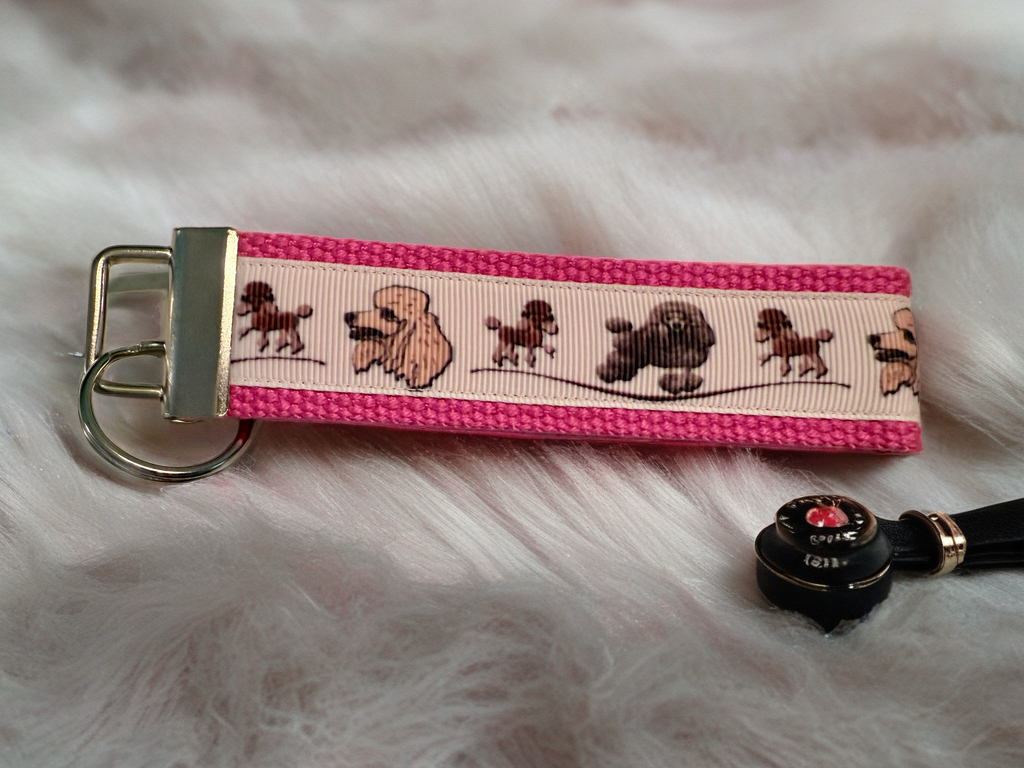 Poodle Lovers Keychain Wristlet – Durable & Stylish Accessory