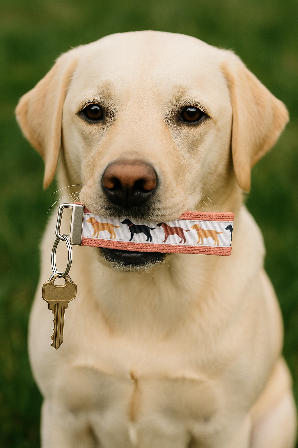 Labrador Retriever Wristlet Keychain – Dog Lover Gift with Yellow, Black & Chocolate Labs