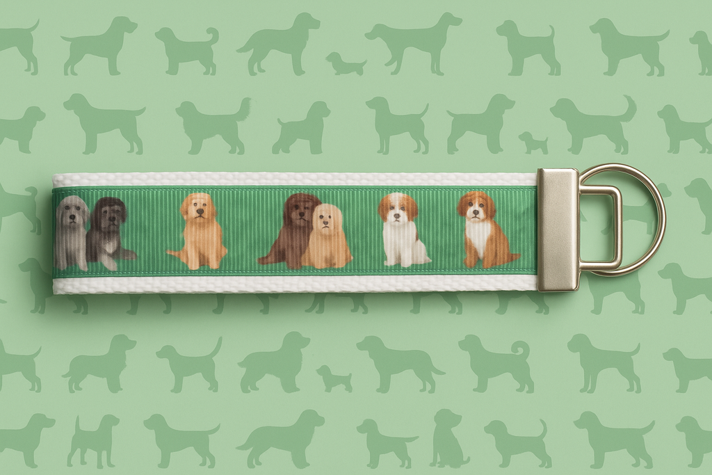 Doodle Dog Keychain Wristlet – Cute & Durable Gift for Dog Lovers