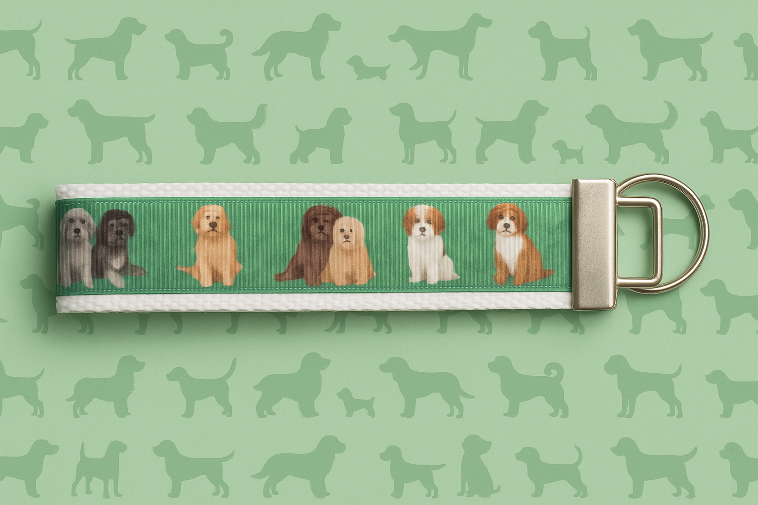 Doodle Dog Keychain Wristlet – Cute & Durable Gift for Dog Lovers