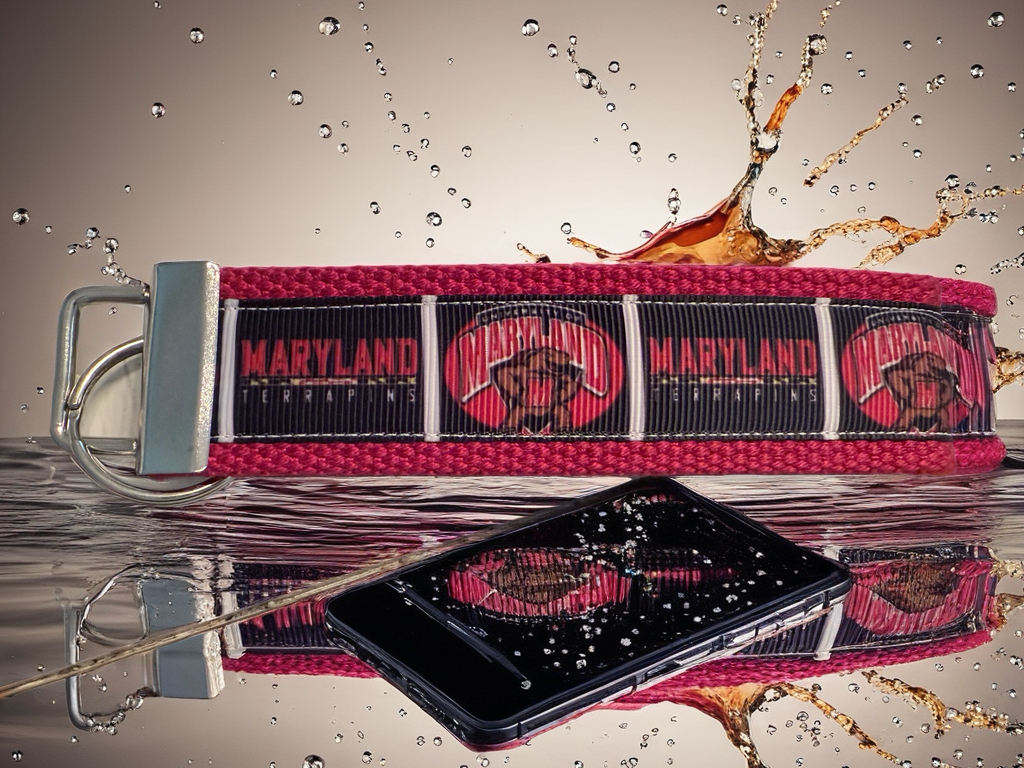 University of Maryland Testudo Wristlet Keychain – Terps Fan Gift