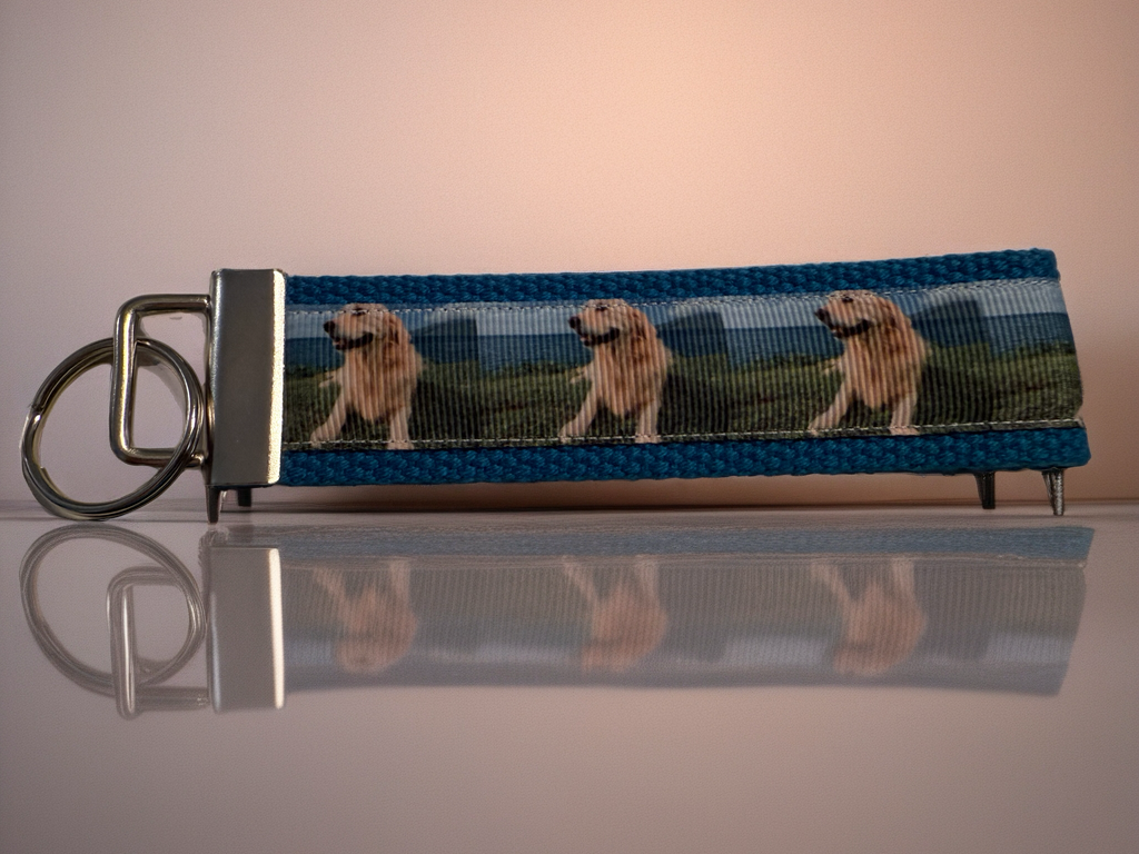 Golden Retriever Keychain – Dog Lover Gift, Retriever Puppy Key Fob, Pet Parent Accessory