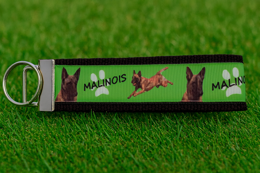 Belgian Malinois Keychain – Malinois Dog Lover Gift, Puppy Key Fob, Working Dog Accessory