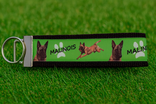 Belgian Malinois Keychain – Malinois Dog Lover Gift, Puppy Key Fob, Working Dog Accessory