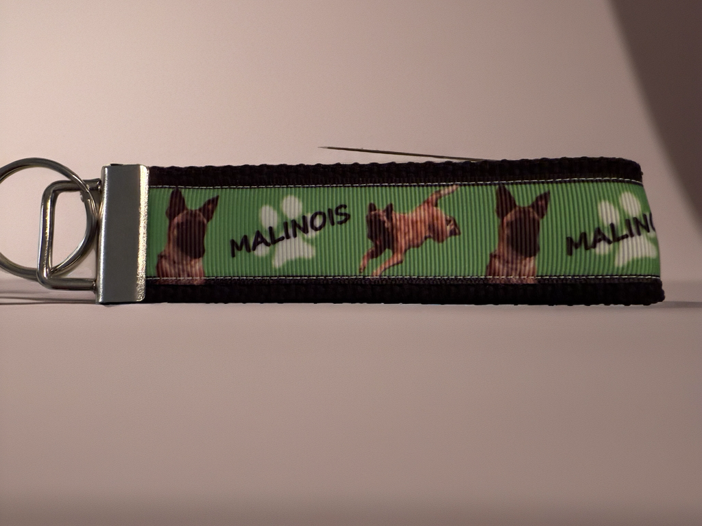 Belgian Malinois Keychain – Malinois Dog Lover Gift, Puppy Key Fob, Working Dog Accessory