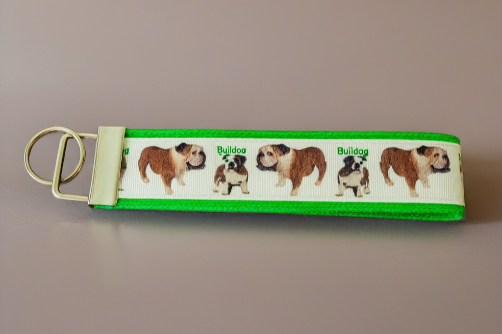 Bulldog keychain