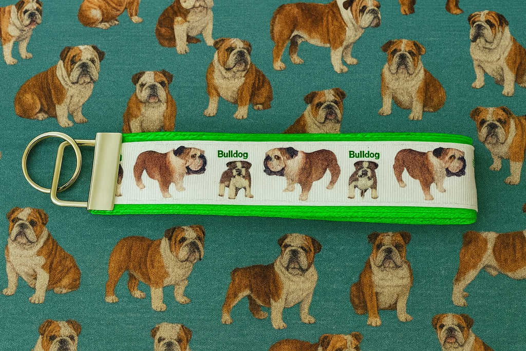 Bulldog keychain