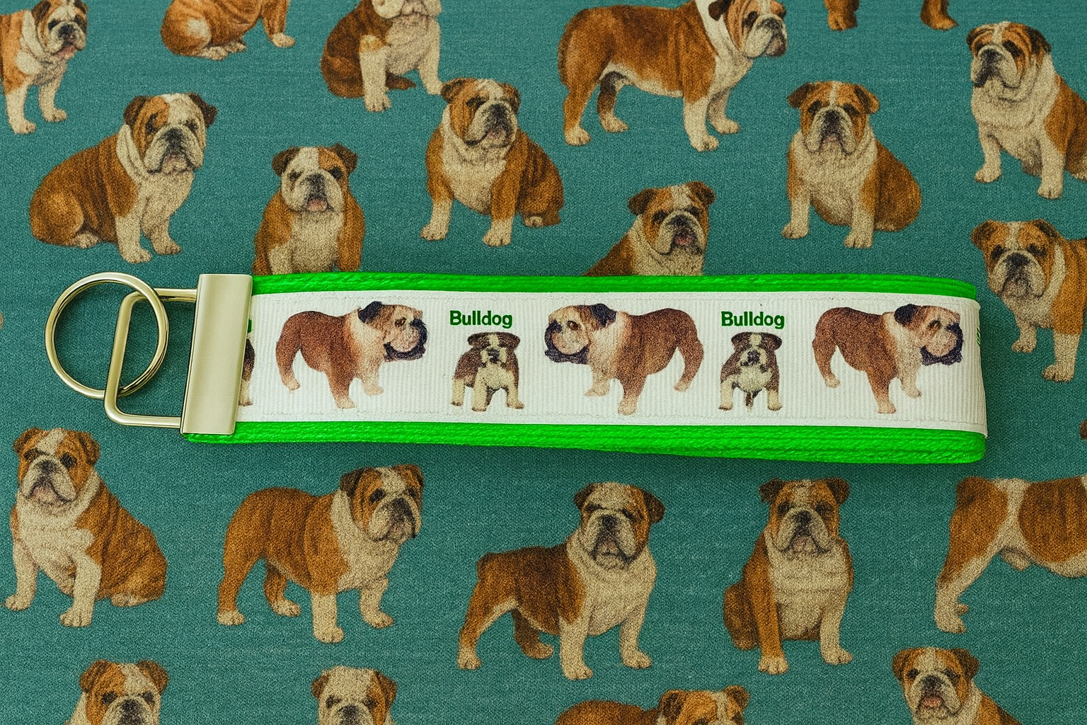 Bulldog keychain