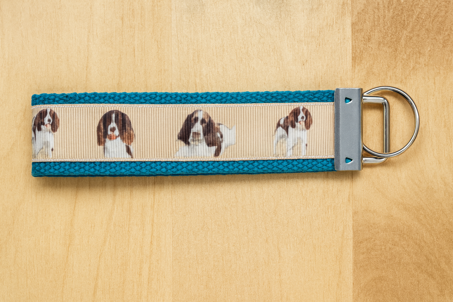 English Springer Spaniel Dog Keychain Wristlet – Cute Spaniel Gift for Dog Lovers