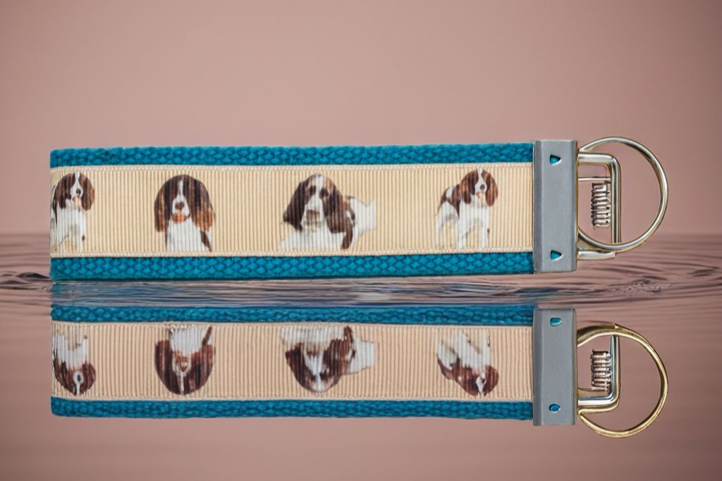 English Springer Spaniel Dog Keychain Wristlet – Cute Spaniel Gift for Dog Lovers