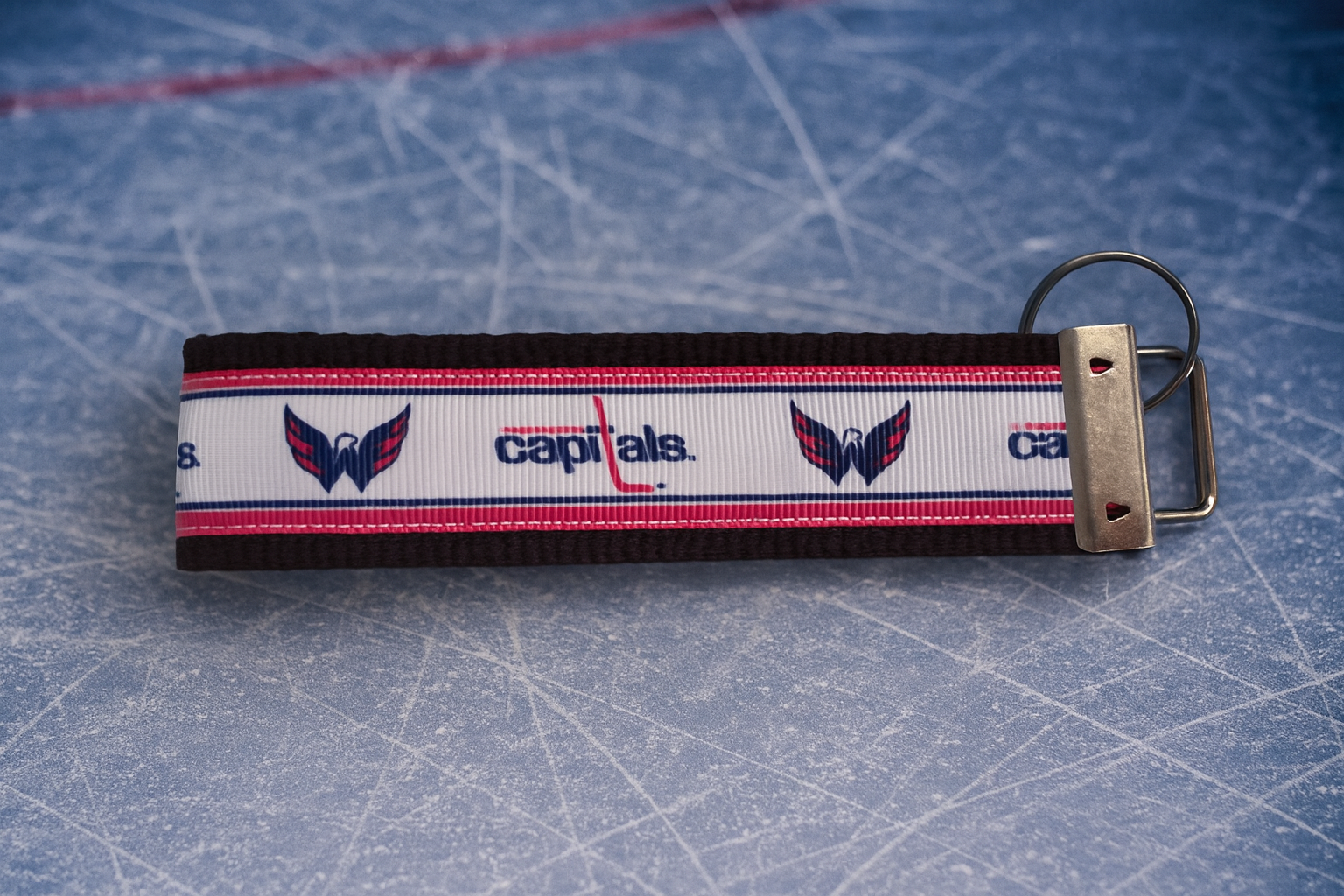Washington Capitals Cotton Webbing Keychain/Keyfob/Wristlet