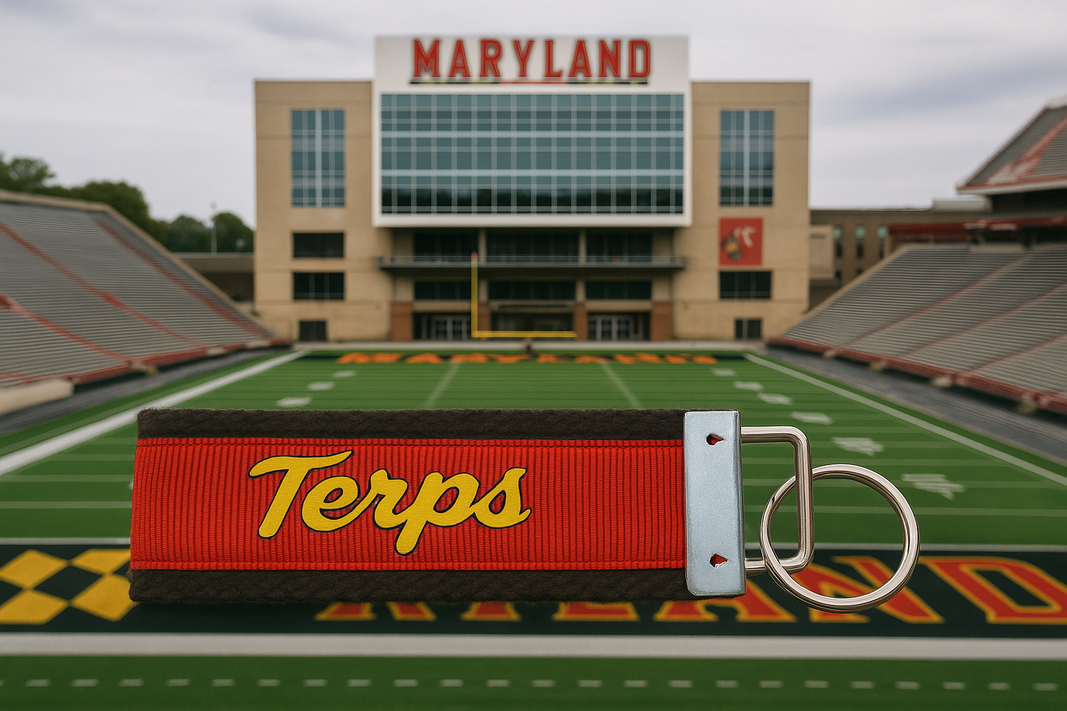 🏈 University of Maryland Terps Keychain – Collegiate Spirit Accessory