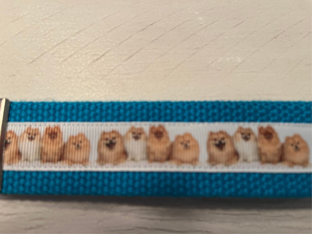 Pomeranian Dog Lover Keychain Wristlet