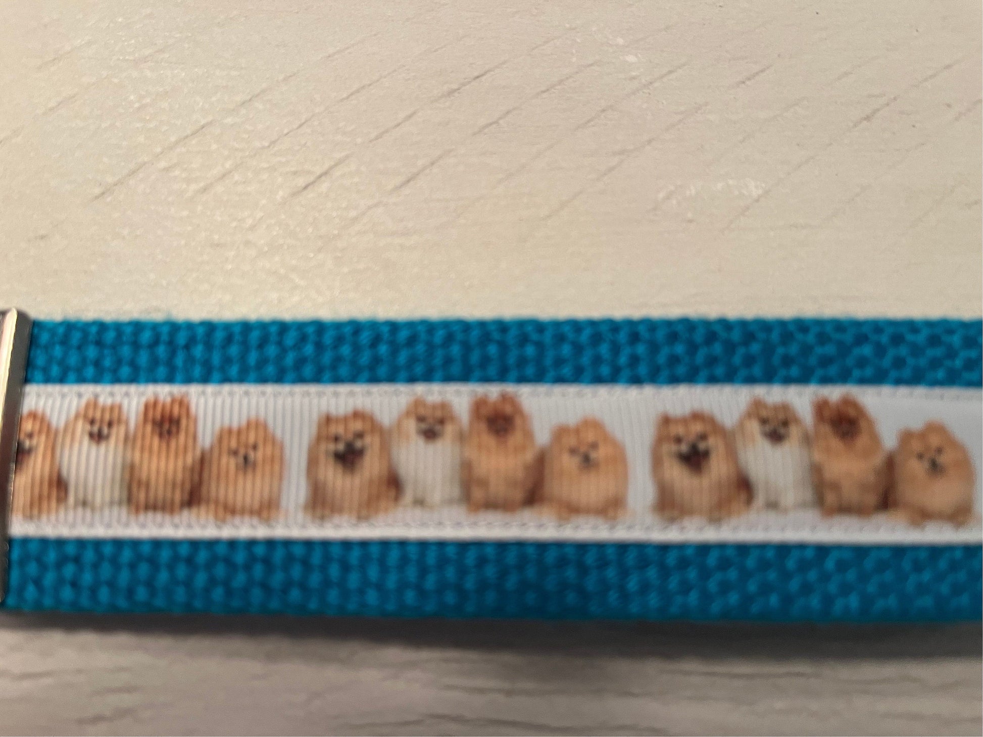 Pomeranian Dog Lover Keychain Wristlet