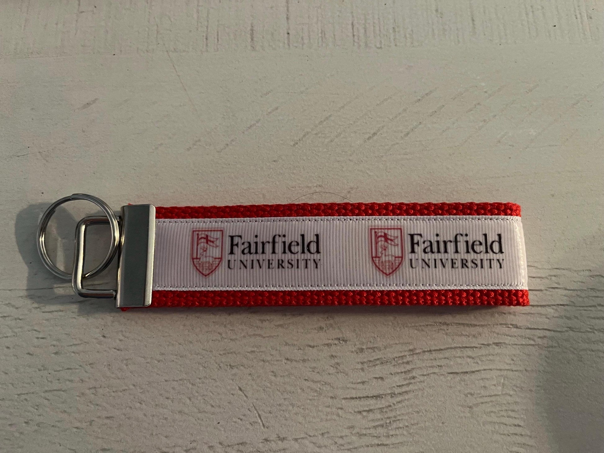 Fairfield UniversityCotton Webbing Keychain/ Wristlet/ Keyfob