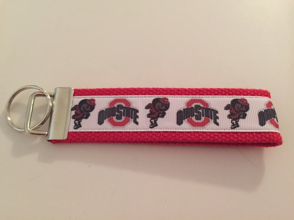 Ohio State Buckeyes Keychain Wristlet – Brutus Mascot & Block O Logo
