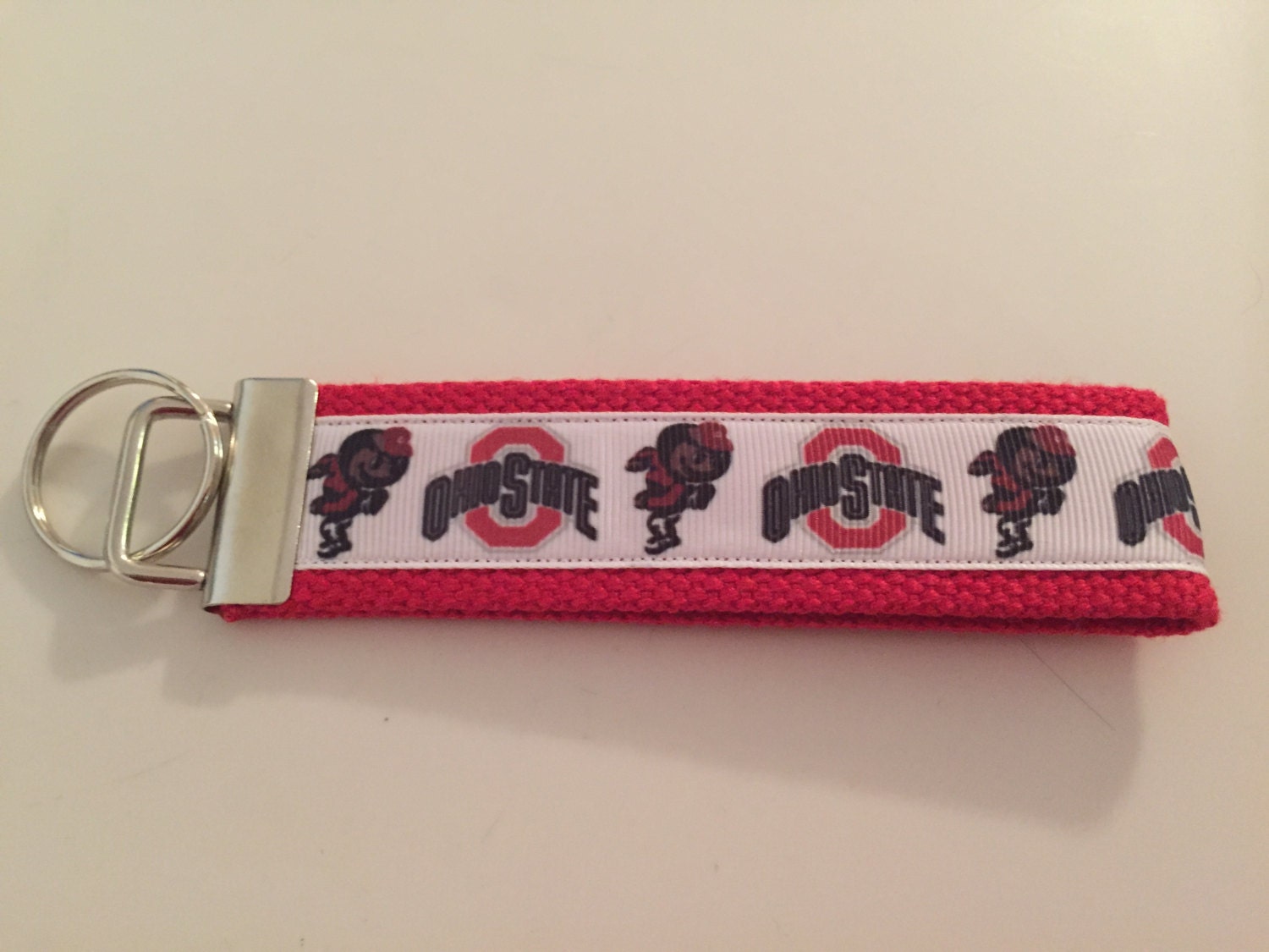 Ohio State Buckeyes Keychain Wristlet – Brutus Mascot & Block O Logo
