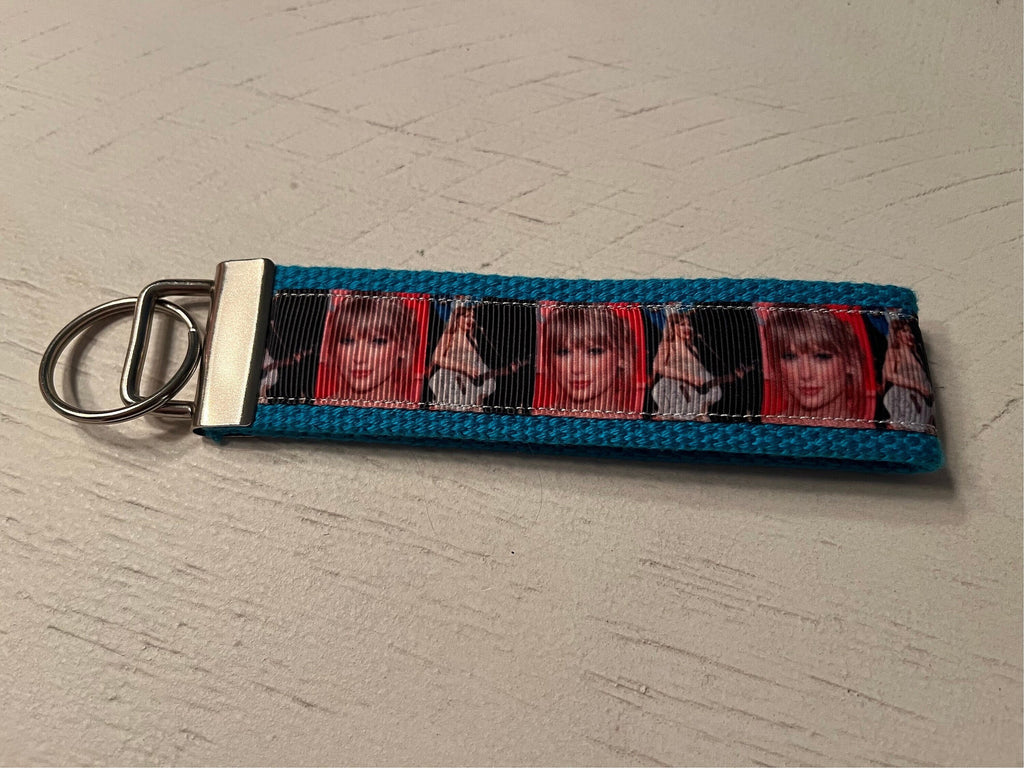 Taylor Swift/Swiftie Cotton Webbing Keychain/ Keyfob/ Wristlet