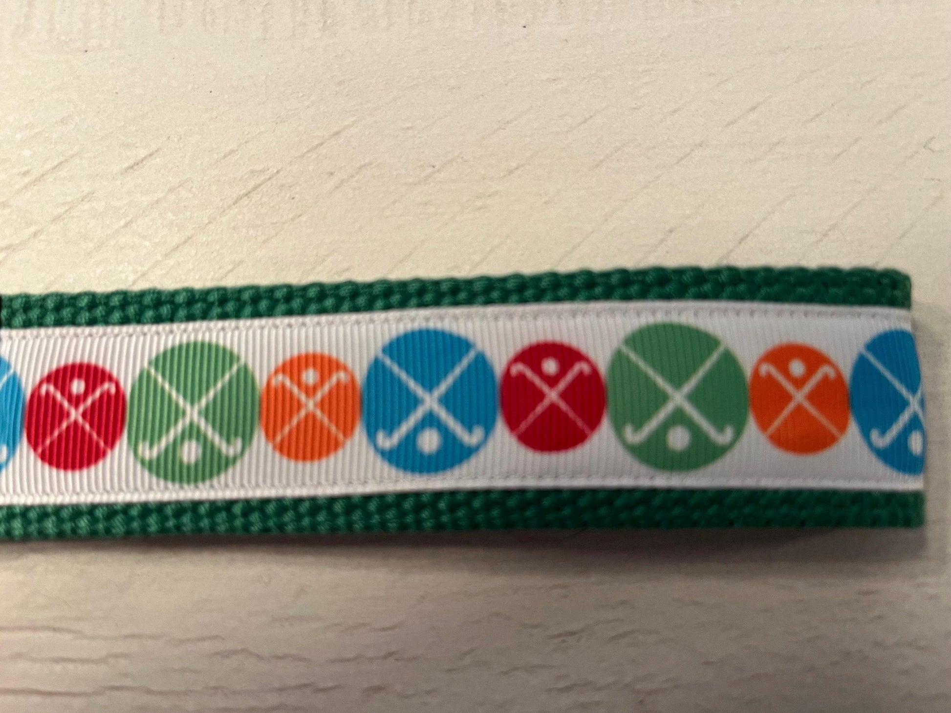 Field Hockey Cotton Webbing Keychain/ Wristlet/ Keyfob
