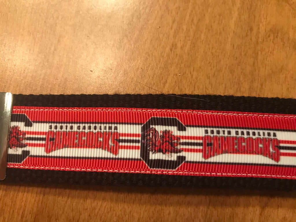 Red and Black South Carolina Gamecocks Keychain/Keyfob/Wristlet