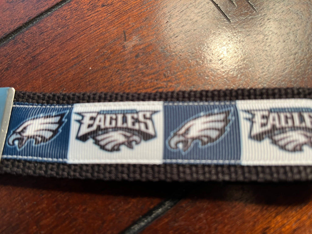 Philadelphia Eagles Keychain – Handmade Wristlet with Team Logo & Colors