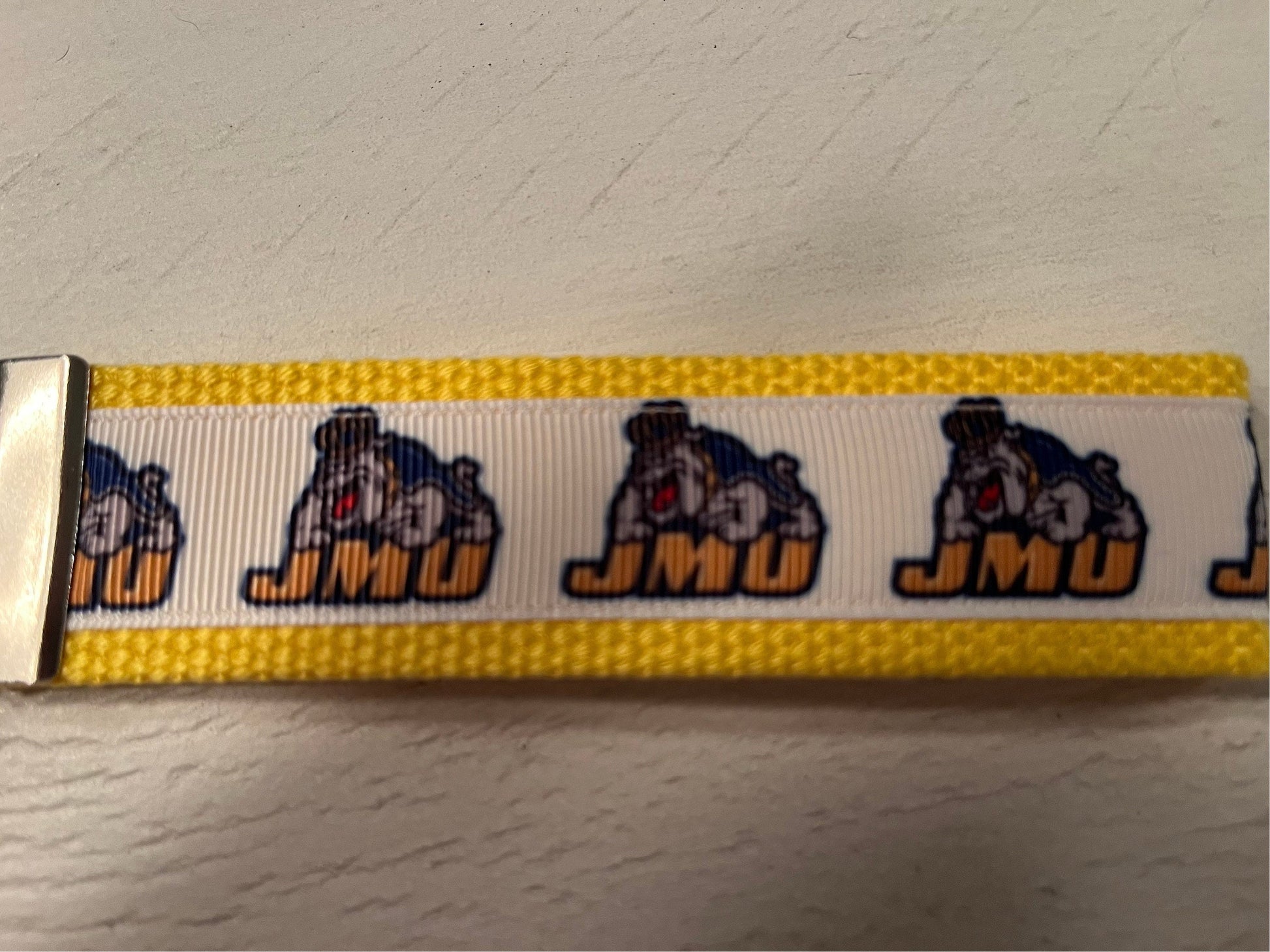 JMU Cotton webbing Keychain, Key fob, wristlet