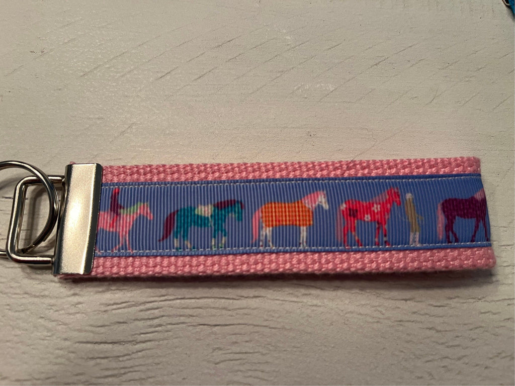 Horse/ Pony Lovers Webbing Keychain/ Keyfob/ Wristlet