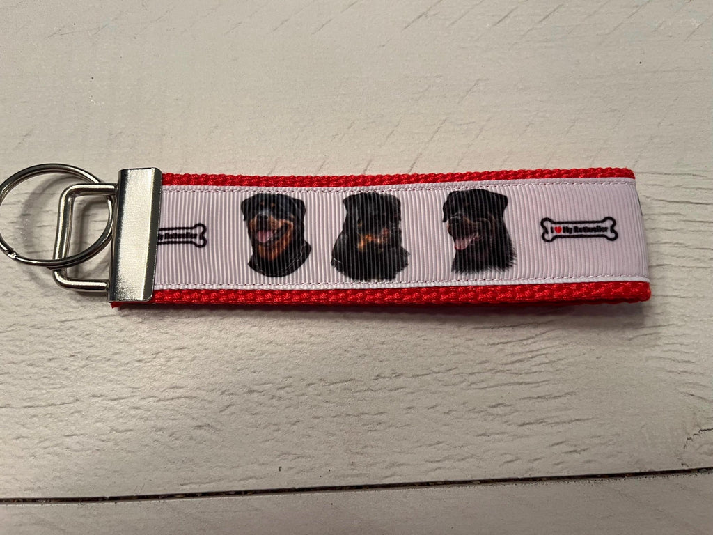 Rottweiler Dog Lover Keychain Wristlet