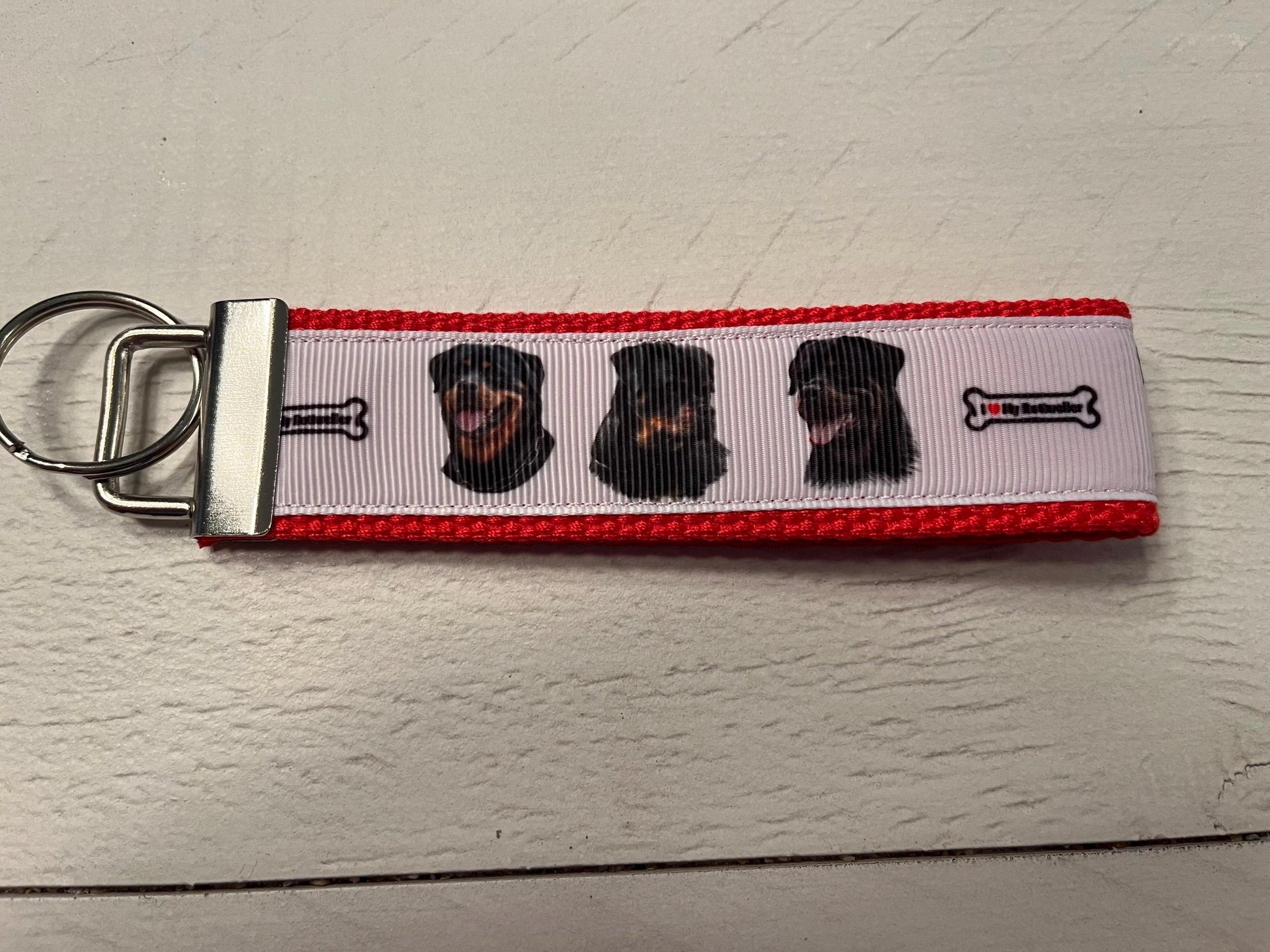 Rottweiler Dog Lover Keychain Wristlet