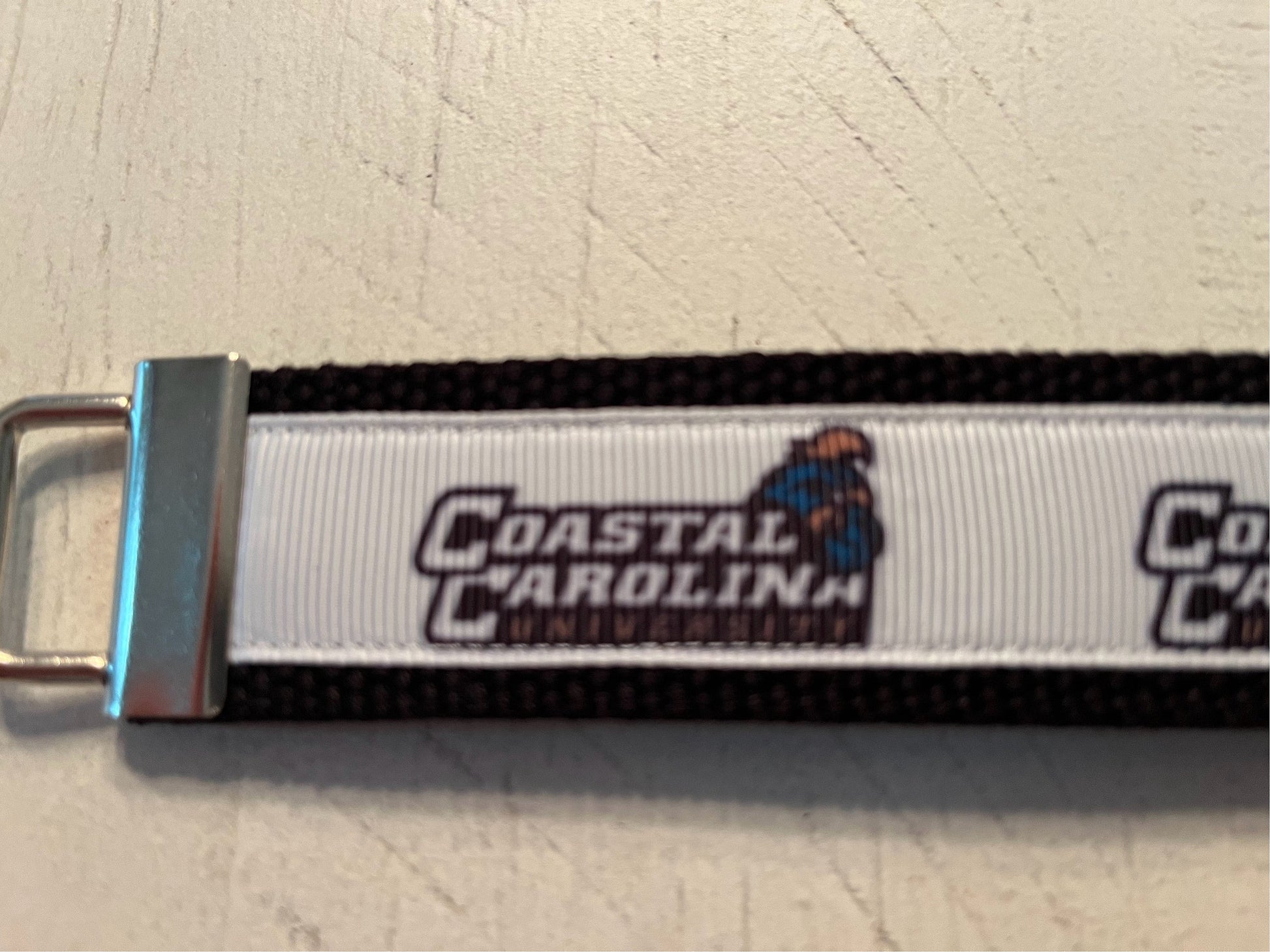 Coastal Carolina University Cotton Webbing Keychain/ Keyfob/ Wristlet