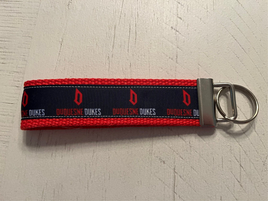 Duquesne University  Cotton Webbing Keychain/Wristlet /Keyfob
