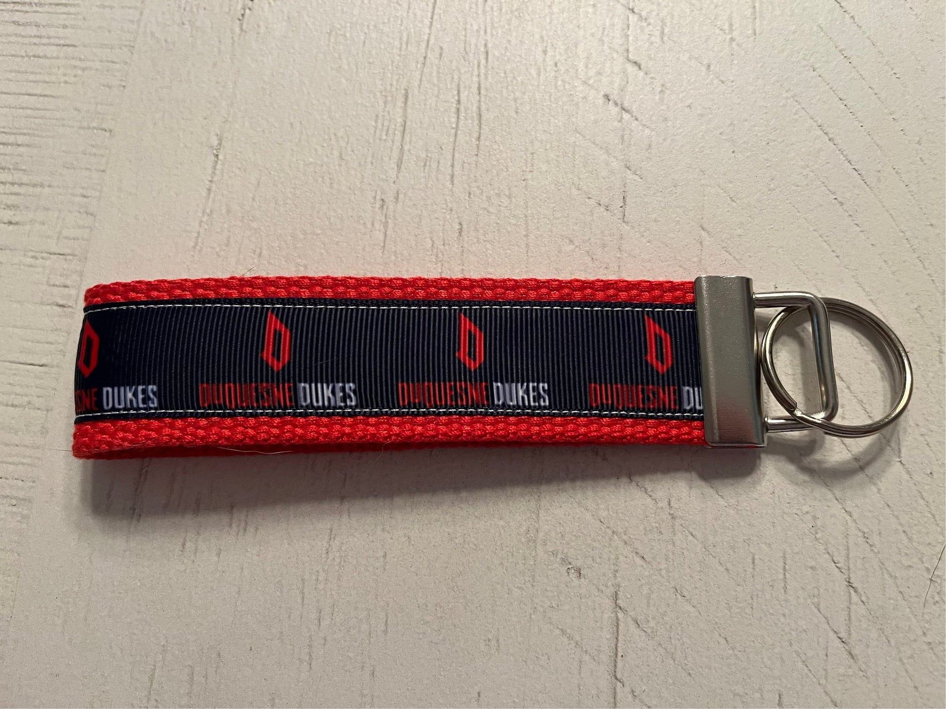 Duquesne University  Cotton Webbing Keychain/Wristlet /Keyfob