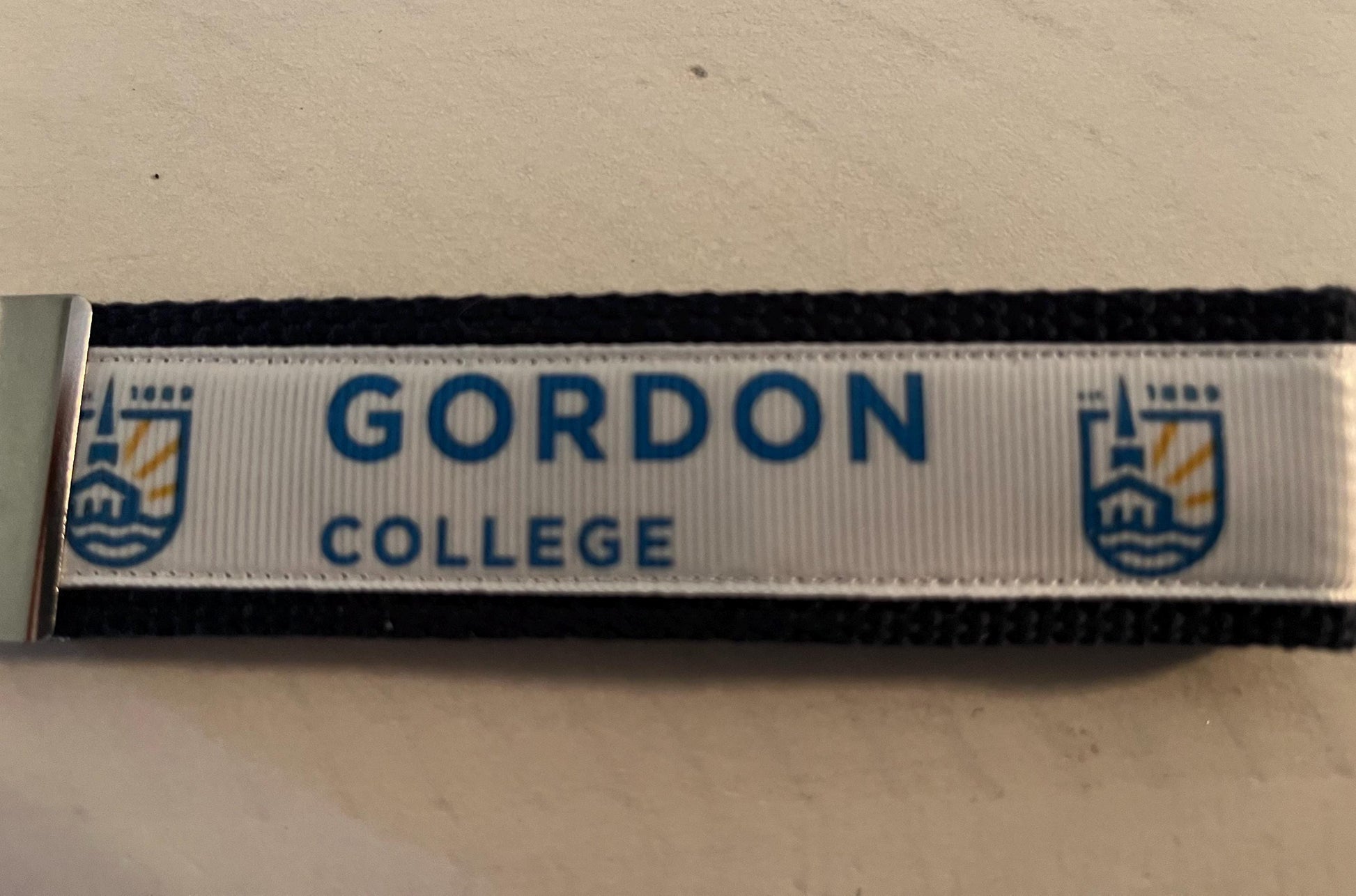 Gordon College Cotton Webbing Keychain/Wristlet/ Keyfob