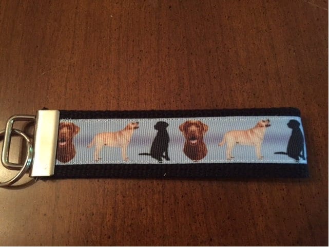 Labrador Retriever Wristlet Keychain – Dog Lover Gift with Yellow, Black & Chocolate Labs